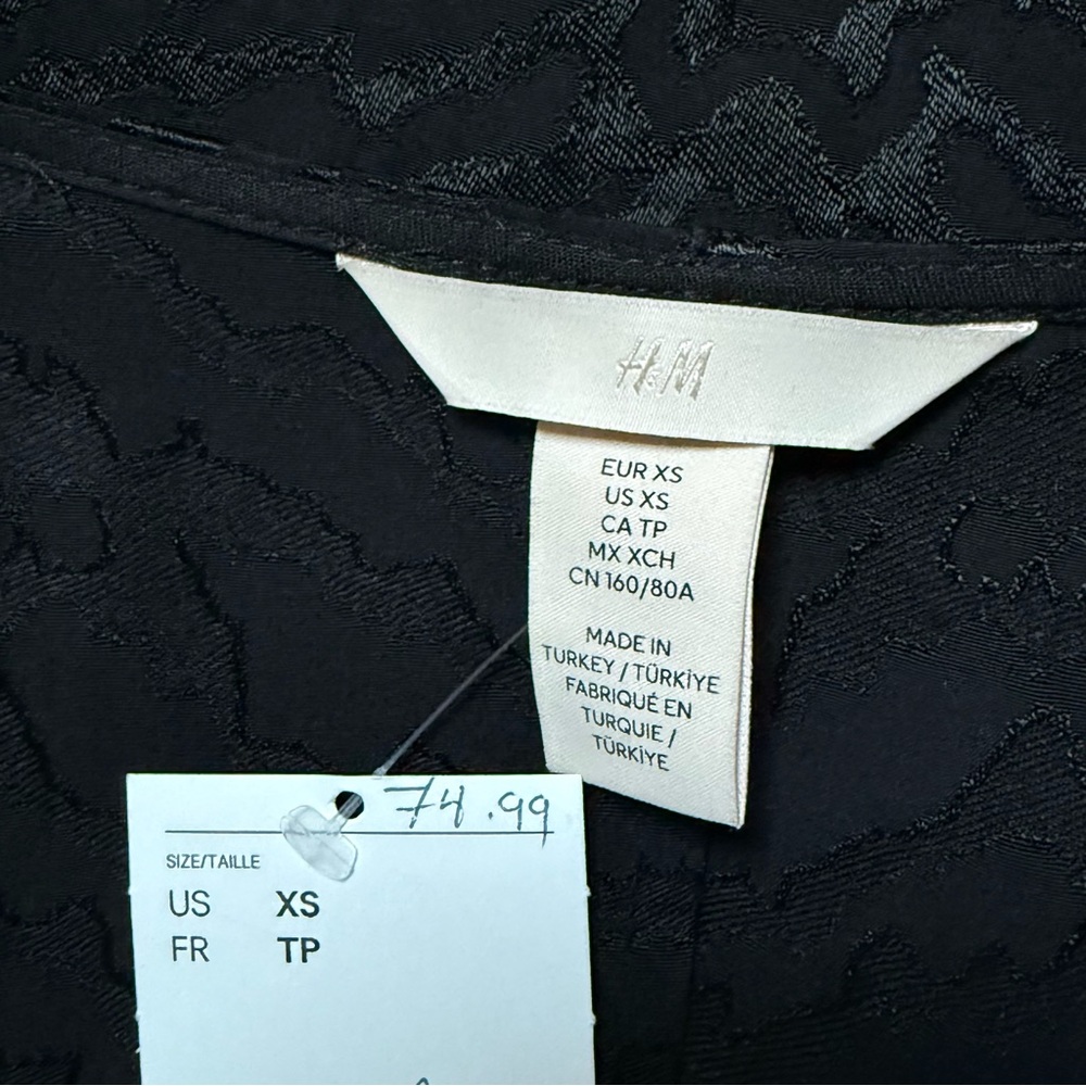 H&M Wrap Dress - Black Zebra Print - Picture 8 of 10